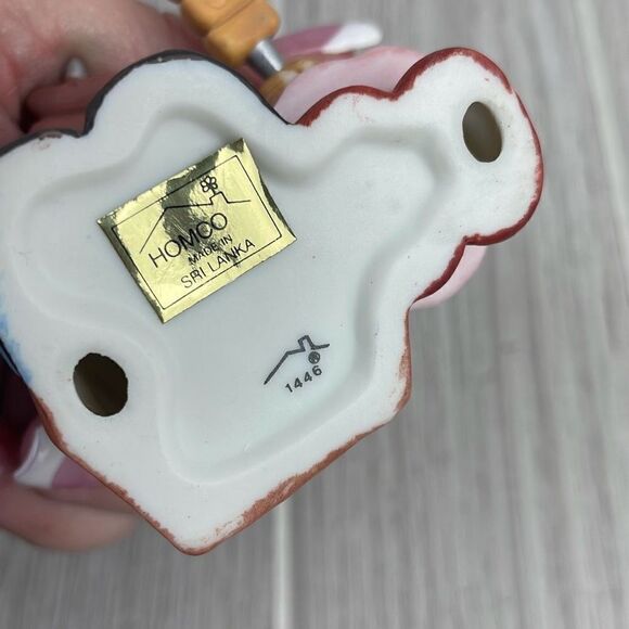 Homco #1446 Campfire Bear Couple Figurine Set of 2 Marshmallows & Hotdogs - Picture 6 of 9